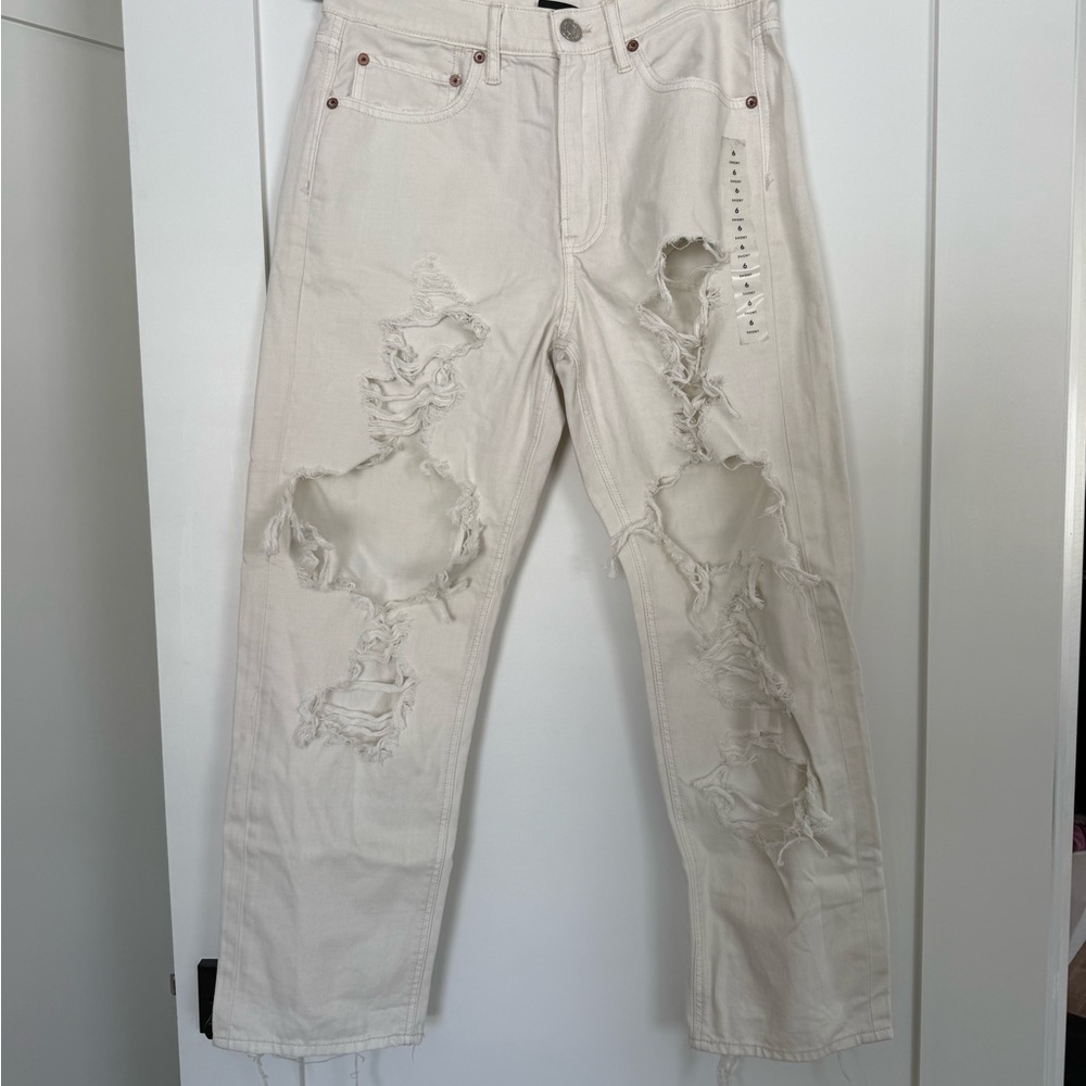 Distressed jeans